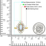 Art Deco Marquise Engagement Ring Cubic Zirconia 925 Sterling Silver