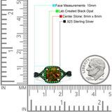 Halo Cushion Infinity Twist Side Stone Simulated Green Emerald CZ Engagement Ring Cubic Zirconia 925 Sterling Silver