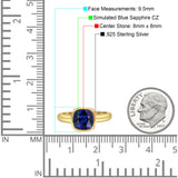 Bezel Set 8mmX8mm Cushion Engagement Ring Cubic Zirconia 925 Sterling Silver