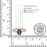 Hidden Halo Twisted Rope Oval Lab Alexandrite Engagement Ring