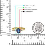 Hidden Halo Twisted Rope Oval Lab Alexandrite Engagement Ring