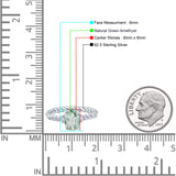 Hidden Halo Twisted Rope Oval Natural Green Amethyst Prasiolite Engagement Ring