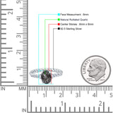 Hidden Halo Twisted Rope Oval Natural Rutilated Quartz Engagement Ring