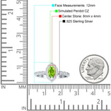 Art Deco Engagement Ring Halo Marquise Cubic Zirconia 925 Sterling Silver