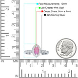 Art Deco Engagement Ring Halo Marquise Cubic Zirconia 925 Sterling Silver