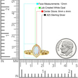 Art Deco Engagement Ring Halo Marquise Cubic Zirconia 925 Sterling Silver