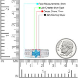 Round Engagement Ring Vintage Style Cubic Zirconia 925 Sterling Silver