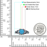 Round Engagement Ring Split Shank Cubic Zirconia 925 Sterling Silver