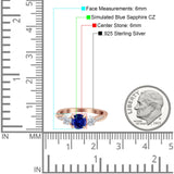 Infinity Round Three Stone Ring Cubic Zirconia 925 Sterling Silver