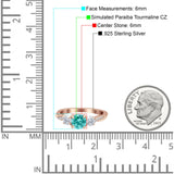 Infinity Round Three Stone Ring Cubic Zirconia 925 Sterling Silver
