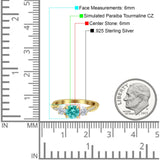 Infinity Round Three Stone Ring Cubic Zirconia 925 Sterling Silver