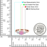 Infinity Round Three Stone Ring Cubic Zirconia 925 Sterling Silver