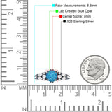 Vintage Style Round Engagement Ring Cubic Zirconia 925 Sterling Silver