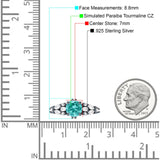 Vintage Style Round Engagement Ring Cubic Zirconia 925 Sterling Silver