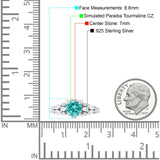Vintage Style Round Engagement Ring Cubic Zirconia 925 Sterling Silver