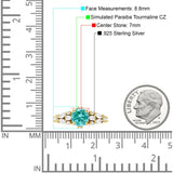 Vintage Style Round Engagement Ring Cubic Zirconia 925 Sterling Silver