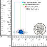 Round Beaded Marquise Vintage Style Cubic Zirconia Engagement Ring 925 Sterling Silver