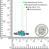 Round Beaded Marquise Vintage Style Cubic Zirconia Engagement Ring 925 Sterling Silver