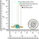 Round Beaded Marquise Vintage Style Cubic Zirconia Engagement Ring 925 Sterling Silver