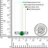 Round Cetlic Trinity Vintage Style Cubic Zirconia Ring 925 Sterling Silver