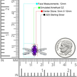 Marquise Split Shank X Ring Cubic Zirconia 925 Sterling Silver