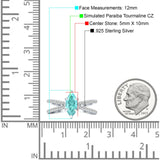 Marquise Split Shank X Ring Cubic Zirconia 925 Sterling Silver