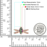 Marquise Split Shank X Ring Cubic Zirconia 925 Sterling Silver