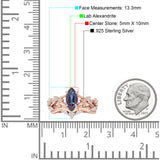 Marquise Split Shank Leaf Floral Ring