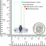 Marquise Split Shank Leaf Floral Ring