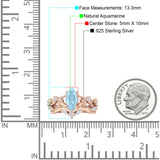 Marquise Split Shank Leaf Floral Ring