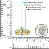 Marquise Split Shank Leaf Floral Ring