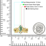 Marquise Split Shank Leaf Floral Ring