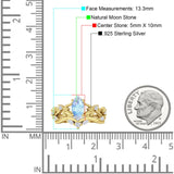 Marquise Split Shank Leaf Floral Ring