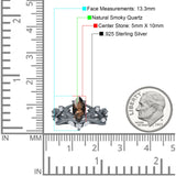 Marquise Split Shank Leaf Floral Ring