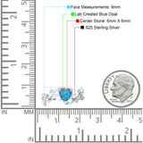Heart Promise Ring Cubic Zirconia 925 Sterling Silver