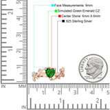 Heart Promise Ring Cubic Zirconia 925 Sterling Silver