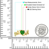 Heart Promise Ring Cubic Zirconia 925 Sterling Silver