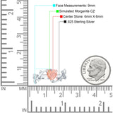 Heart Promise Ring Cubic Zirconia 925 Sterling Silver
