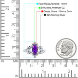 Vintage Style Engagement Ring Marquise Cubic Zirconia 925 Sterling Silver