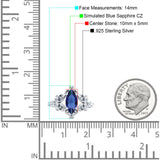 Vintage Style Engagement Ring Marquise Cubic Zirconia 925 Sterling Silver