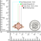 Vintage Style Engagement Ring Marquise Cubic Zirconia 925 Sterling Silver
