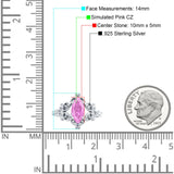Vintage Style Engagement Ring Marquise Cubic Zirconia 925 Sterling Silver