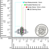 Vintage Style Engagement Ring Marquise Cubic Zirconia 925 Sterling Silver