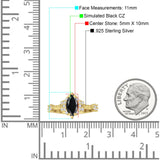 Marquise Halo Beaded Ring Cubic Zirconia 925 Sterling Silver