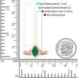 Marquise Halo Beaded Ring Cubic Zirconia 925 Sterling Silver