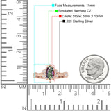 Marquise Halo Beaded Ring Cubic Zirconia 925 Sterling Silver