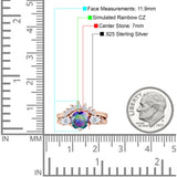 Round Beaded Marquise Vintage Style Cubic Zirconia Engagement Ring 925 Sterling Silver