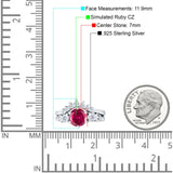 Round Beaded Marquise Vintage Style Cubic Zirconia Engagement Ring 925 Sterling Silver