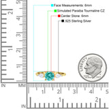 Three Stone Ring Kite Shape Accent Round Cubic Zirconia 925 Sterling Silver