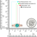 Vintage Style Sunflower Marquise Round Cubic Zirconia Ring 925 Sterling Silver